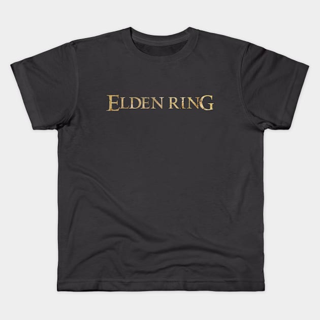 Elden Ring Logo Kids T-Shirt by kvothewordslinger